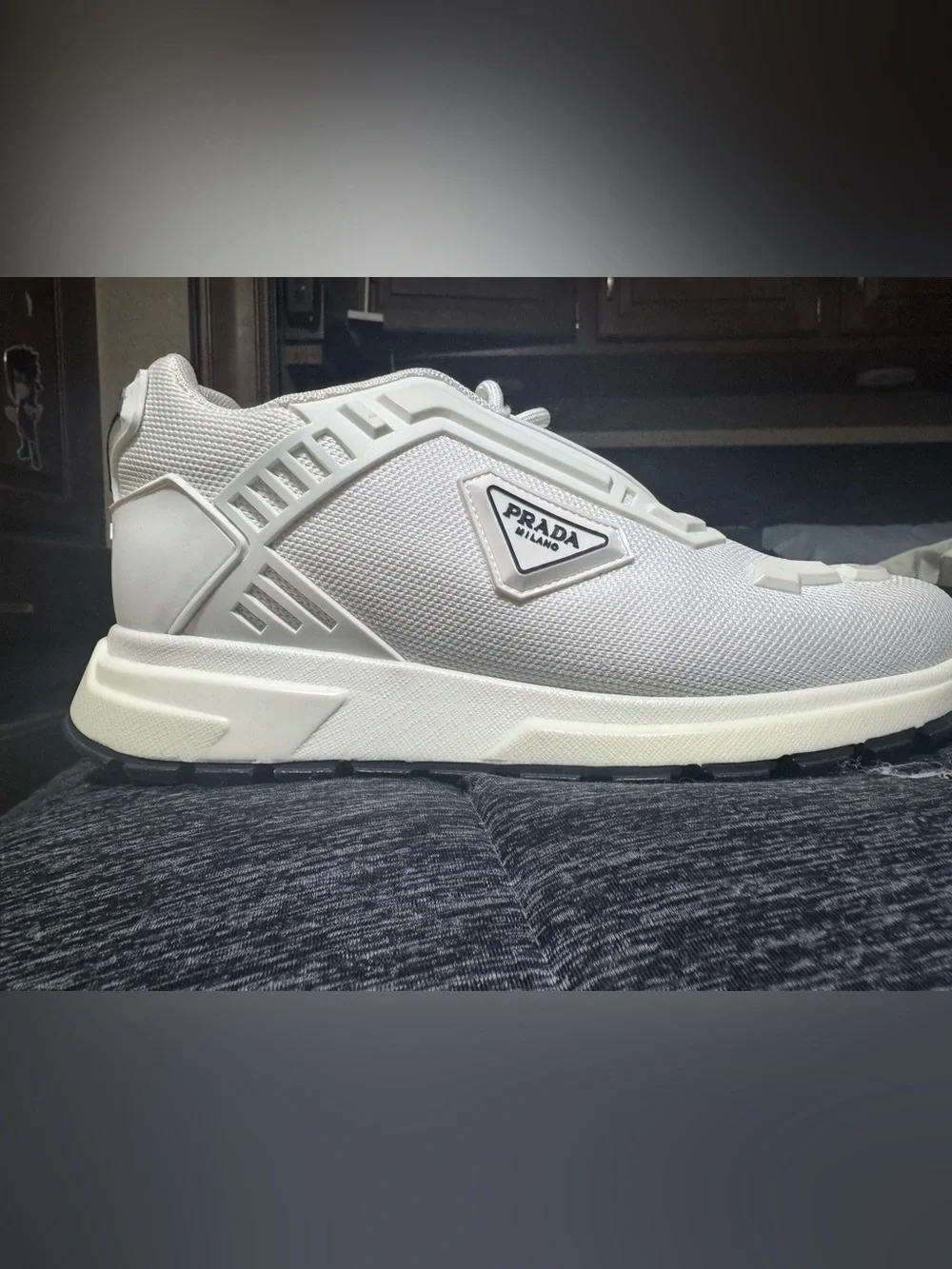 Prada White Technical Sneakers - Sz 41 (US 8) - NWT